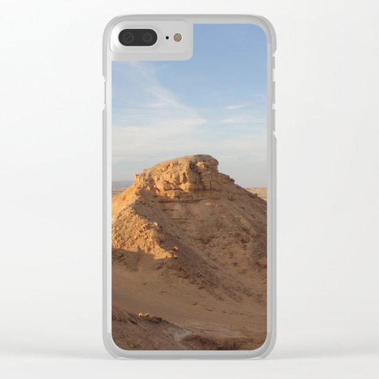Vertical Desert II Clear iPhone Case