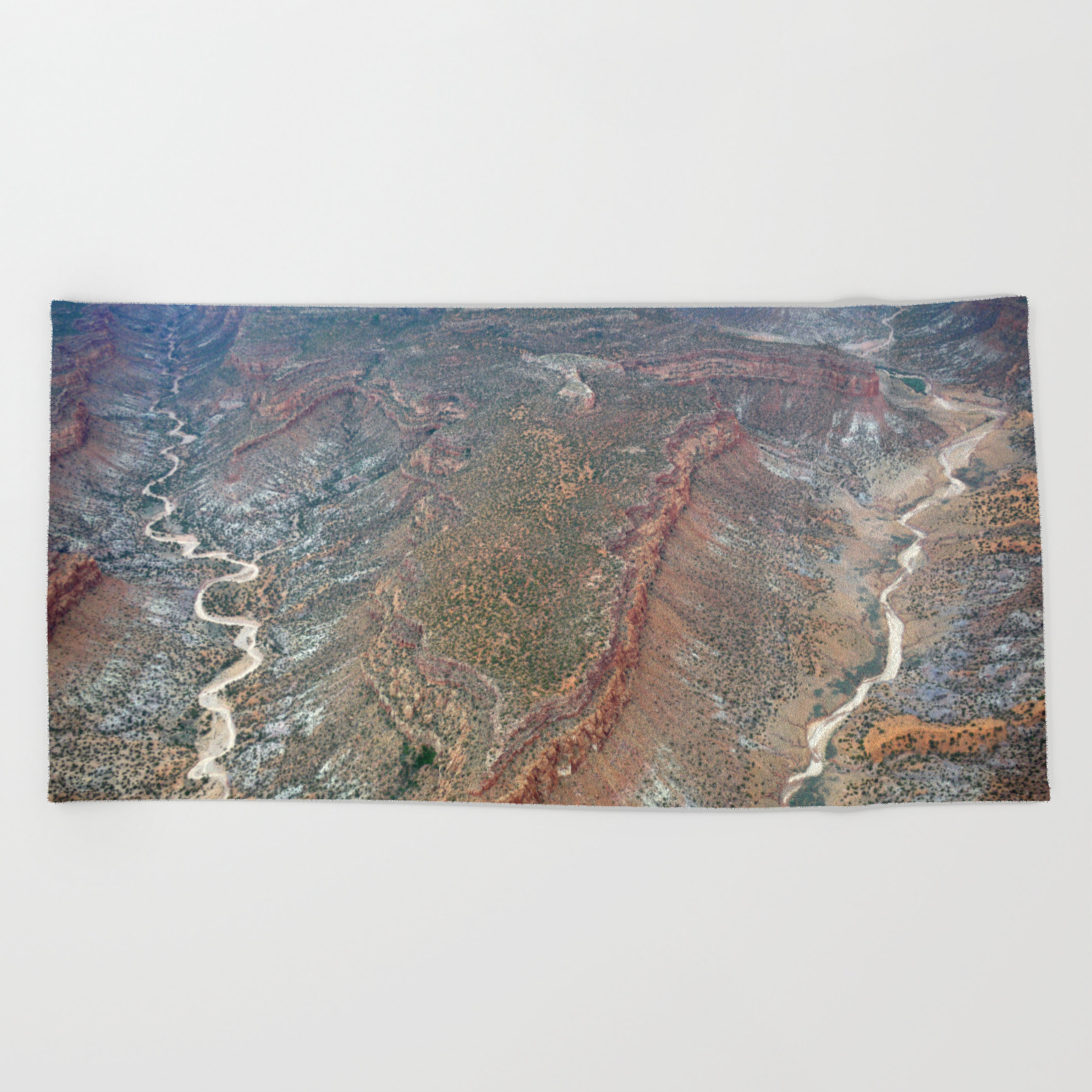 Grand Canyon Bird S Eye View 2 Beach Towel By Kathrinmay Society6