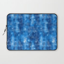 Glam Royal Blue Diamond Shimmer Glitter Laptop Sleeve