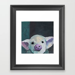 Tiny Pig Framed Art Print
