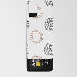 Tan Gray White Circle Polka Dot Pattern Pairs DE 2022 Popular Color Chinook Salmon DET456 Android Card Case