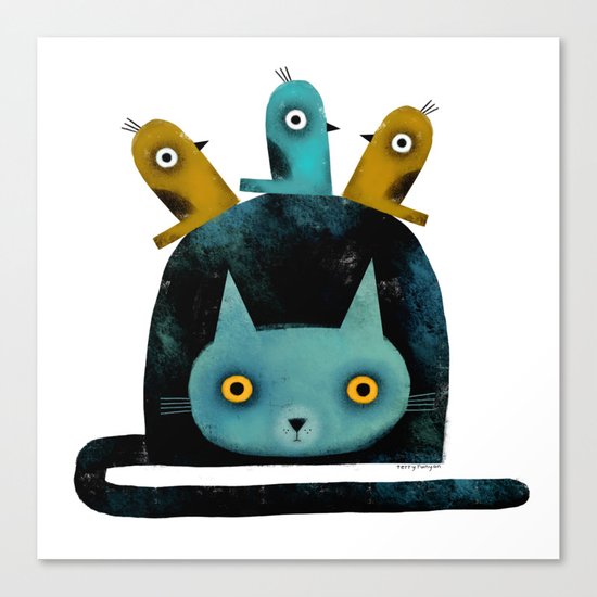 BIRD WATCHER Canvas Print