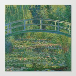 Claude Monet Water Lilies and Japanese Bridge Canvas Print