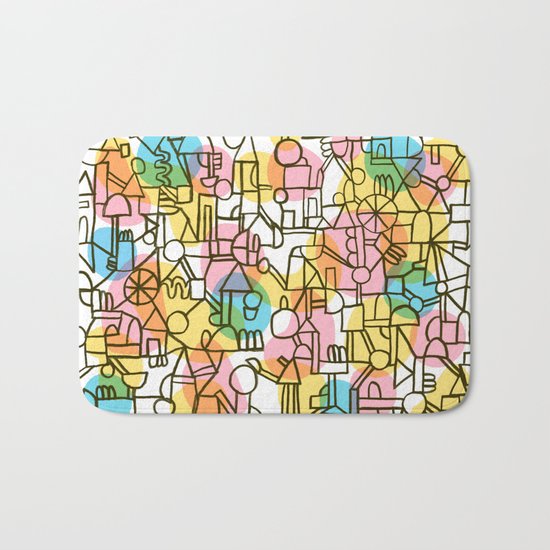 Time and space Bath Mat
