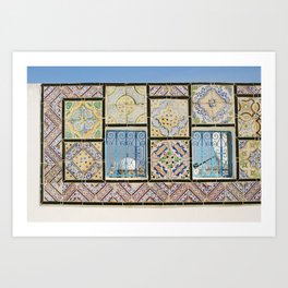 On a rooftop in Tunisia Art Print