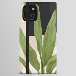 Abstract Art Tropical Leaf 11 iPhone Wallet Case