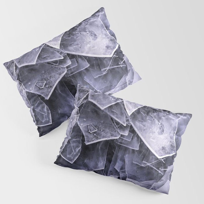 Cracked Ice Tiles In Lake Shore  Pillow Sham