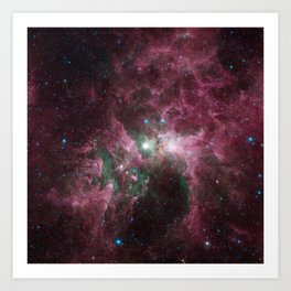 Abstract Purple Space Image Art Print