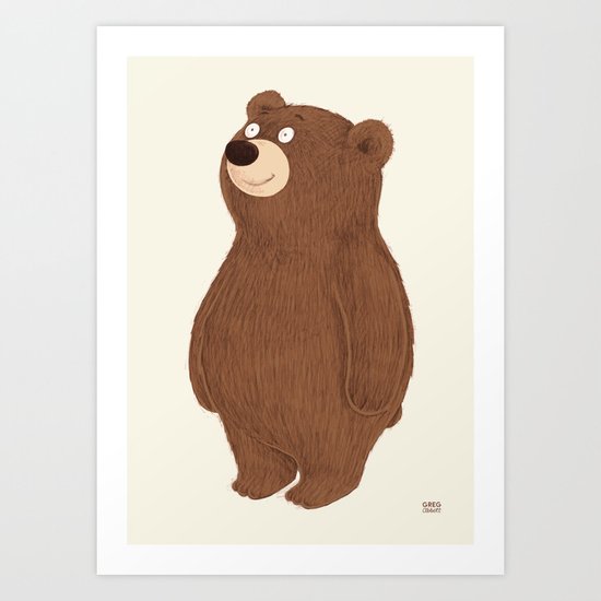 Simple Bear Art Print