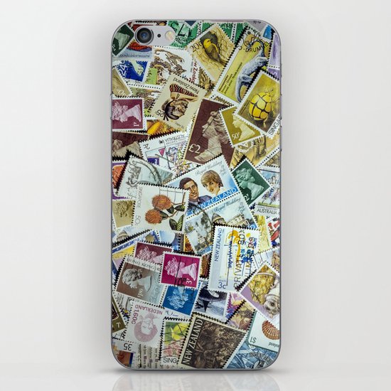 Postage Stamps iPhone & iPod Skin