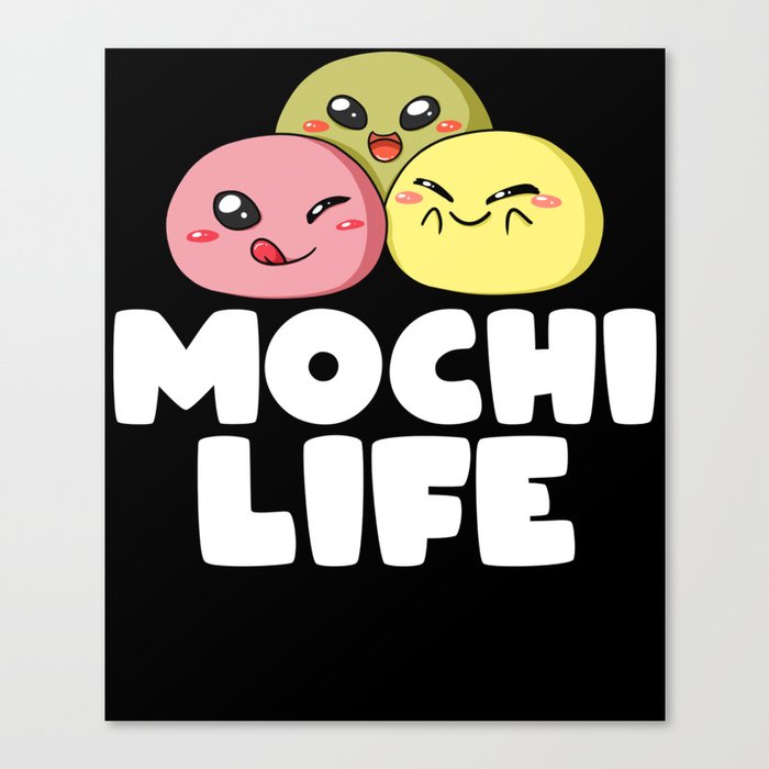Mochi Ice Cream Donut Rice Cake Balls Canvas Print