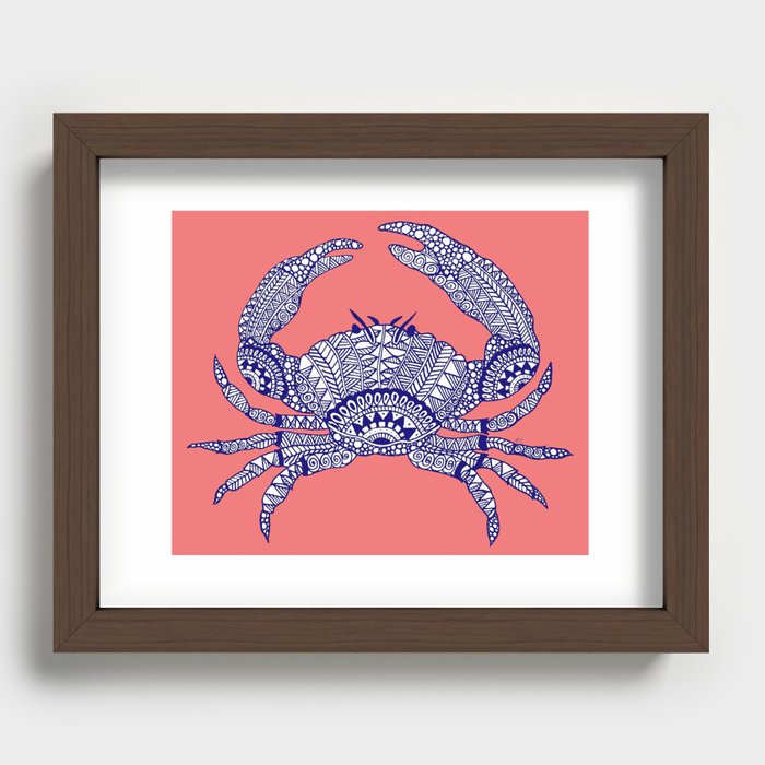 Charlotte the Crab Recessed Framed Print