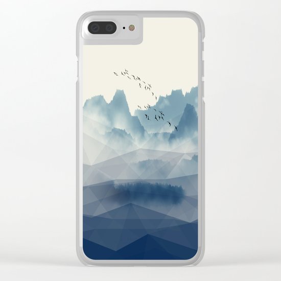 Mountain dreams Clear iPhone Case