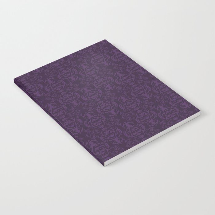 Purple Stag Damask Notebook
