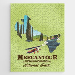 Mercantour national park Map. Jigsaw Puzzle