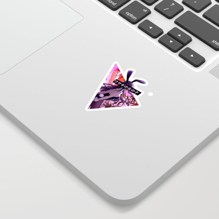 Bunny Girl Senpai Sad Japanese Anime Aesthetic Sticker By