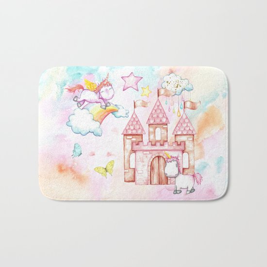 Unicorn Avalon Island Bath Mat