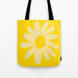 Summer Happy Bright Yellow Daisy Minimalist Scandinavian Style Tote Bag