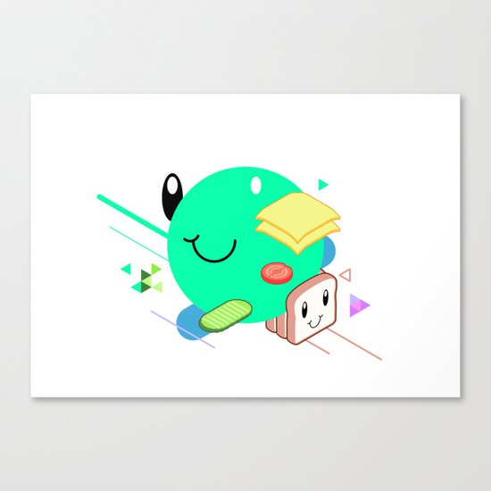 Tasty Visuals - Sandwich Time (No Grid) Canvas Print
