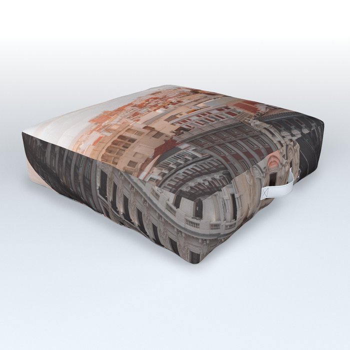 Spain Photography - Beautiful Architecture In Madrid Outdoor Floor Cushion