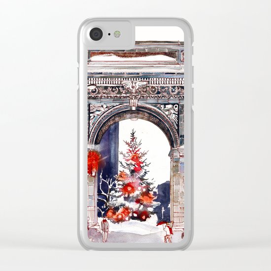 Wait for green light Clear iPhone Case