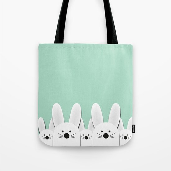 Spying Bunnies Tote Bag