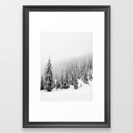 Foggy Forest Framed Art Print