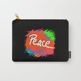 Peace (retro neon 80's style) Carry-All Pouch
