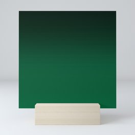Beautiful dark green gradient Mini Art Print