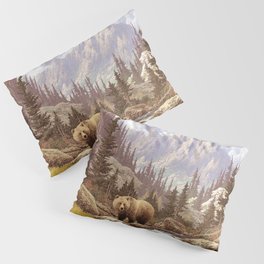 Grizzly Bear in the Rocky Mountains Pillow Sham