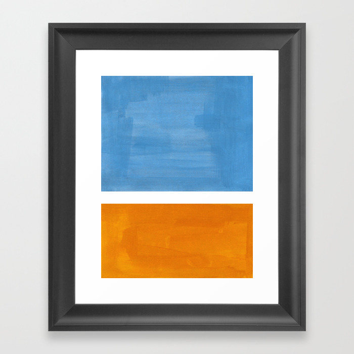 Rothko Minimalist Abstract Mid Century Color Black Square