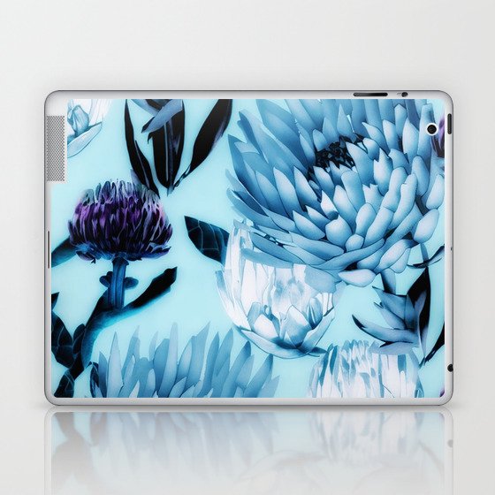 Blue Dreamy Florals - Proteas Laptop & iPad Skin