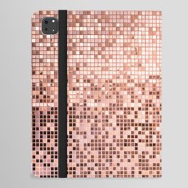 Rose gold mosaic iPad Folio Case