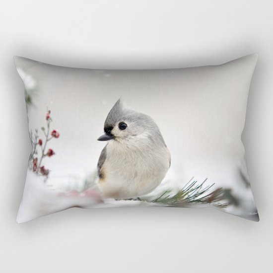Snow Bird Rectangular Pillow