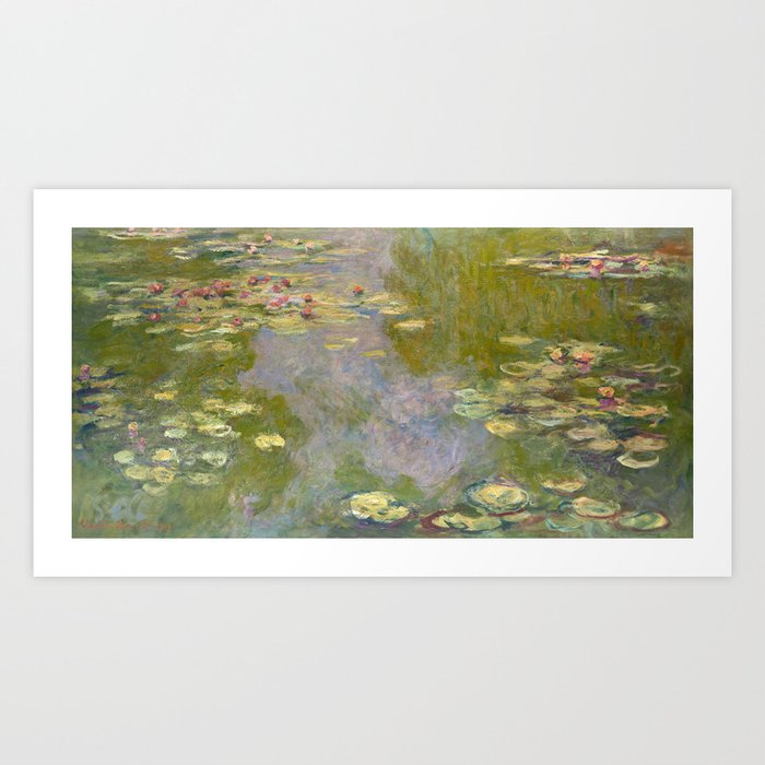 Claude Monet Water Lilies (1919) Art Print