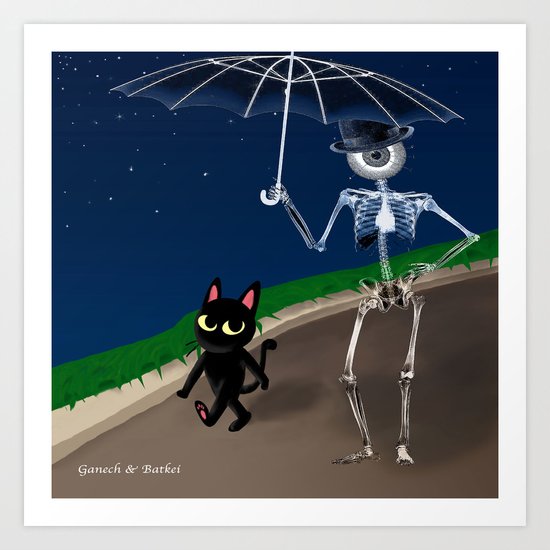 "Walk of Night" Art Print
