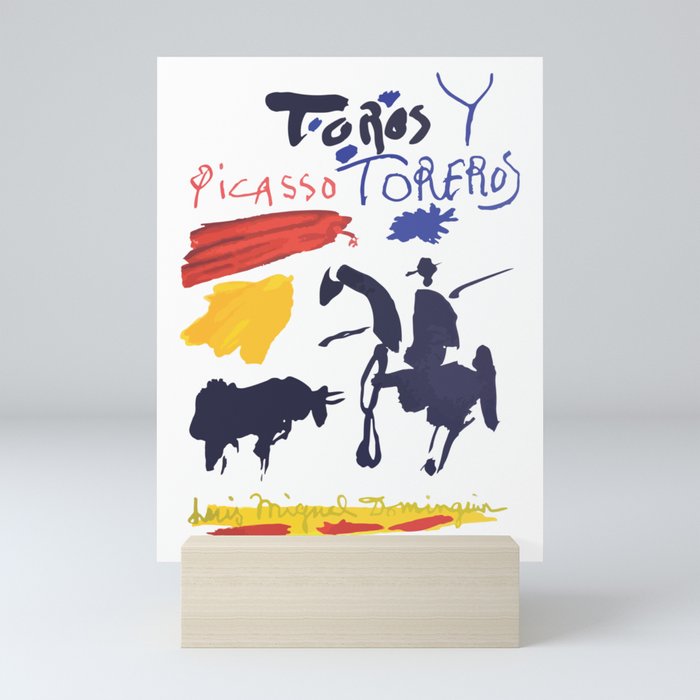 Picasso -Toros Y Toreros (Bulls and Bullfighters) Artwork Mini Art Print