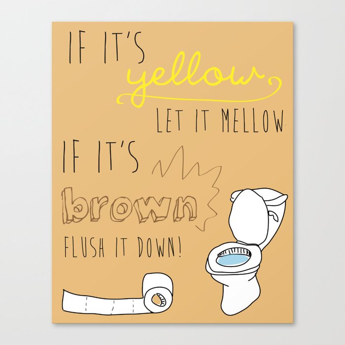 If It's Yellow picture Canvas Print