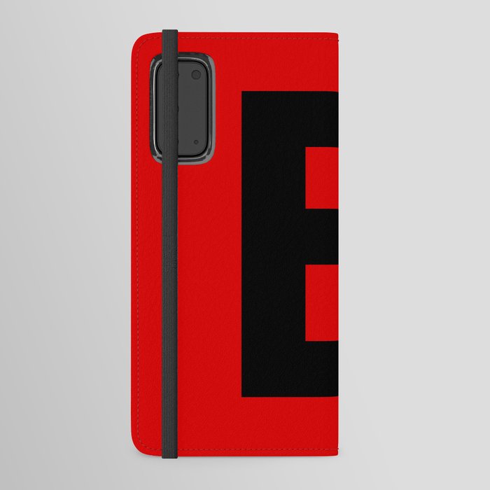 Letter B (Black & Red) Android Wallet Case