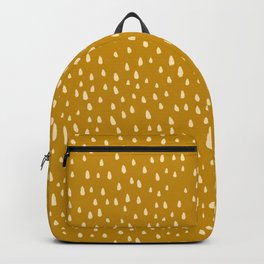 Mustard Paint Drops Backpack