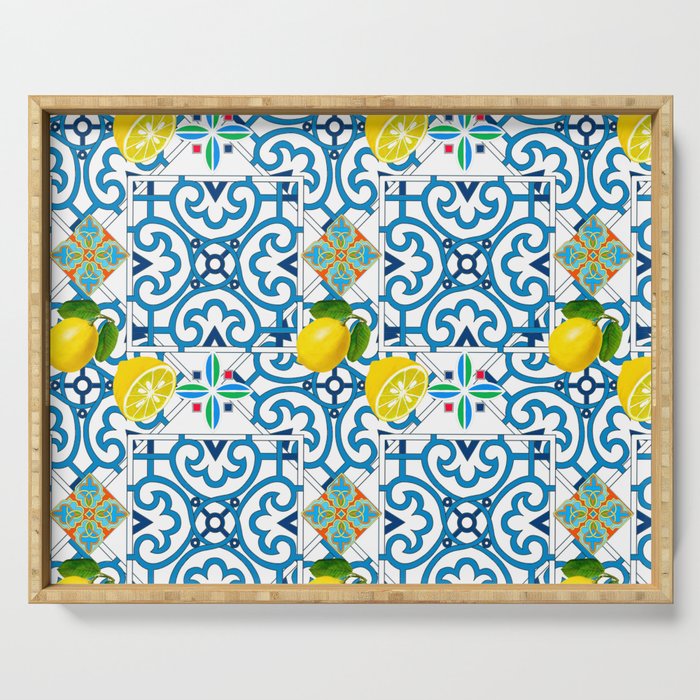 Italian,Sicilian art,majolica,tiles  Serving Tray