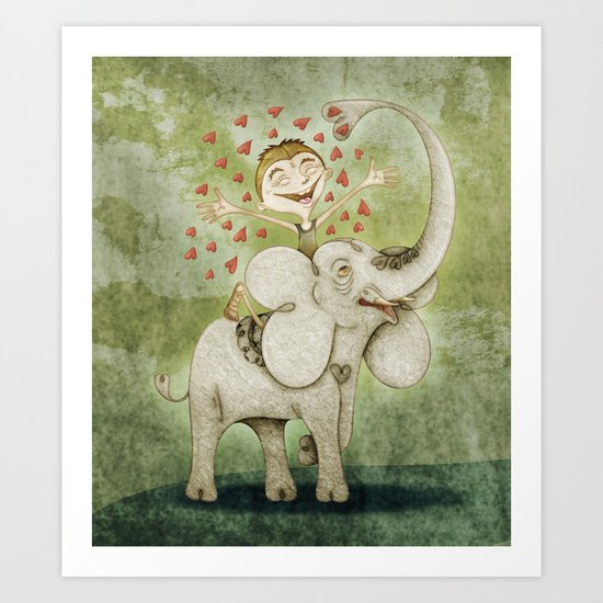 Elephant Art Print