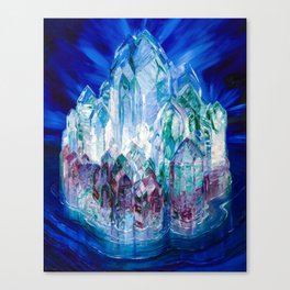 Crystal Castle in the Sea, 1914 by Wenzel Hablik Canvas Print