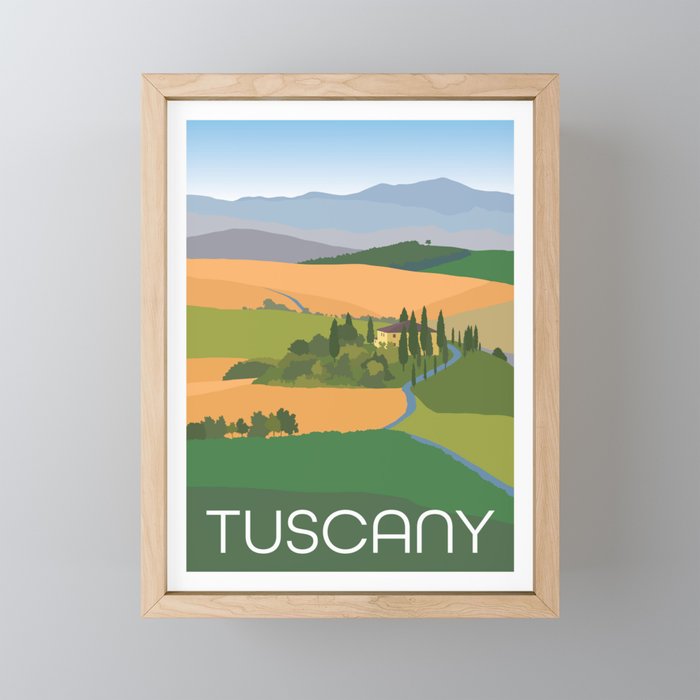 Tuscany Italy Framed Mini Art Print
