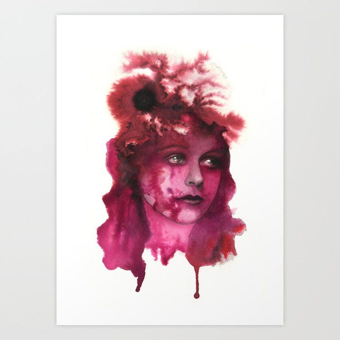 Blood Lady #1 Art Print