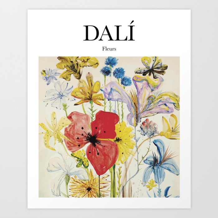 Dalí - Fleurs Art Print