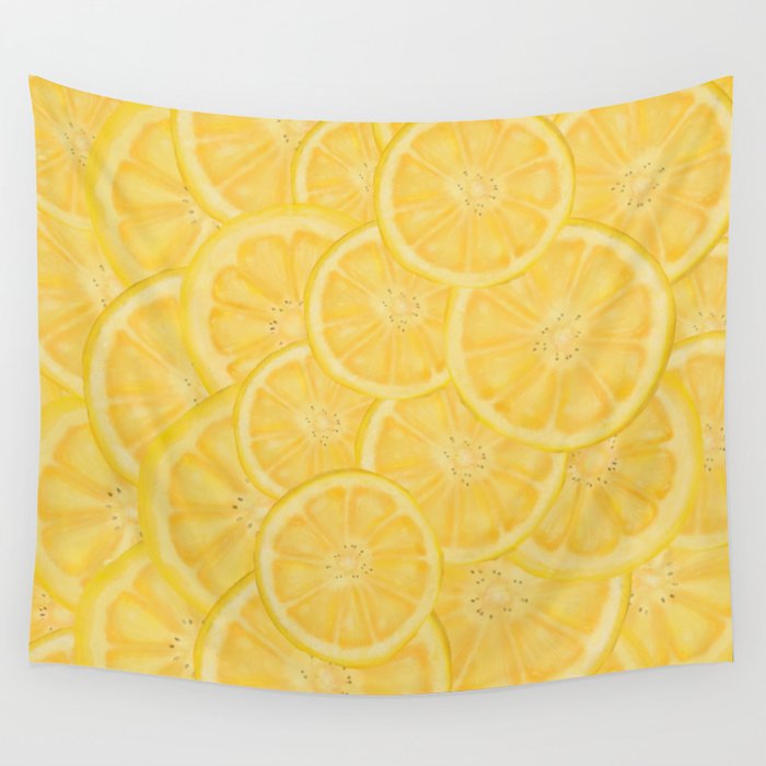 Lemons for Dinner Wall Tapestry