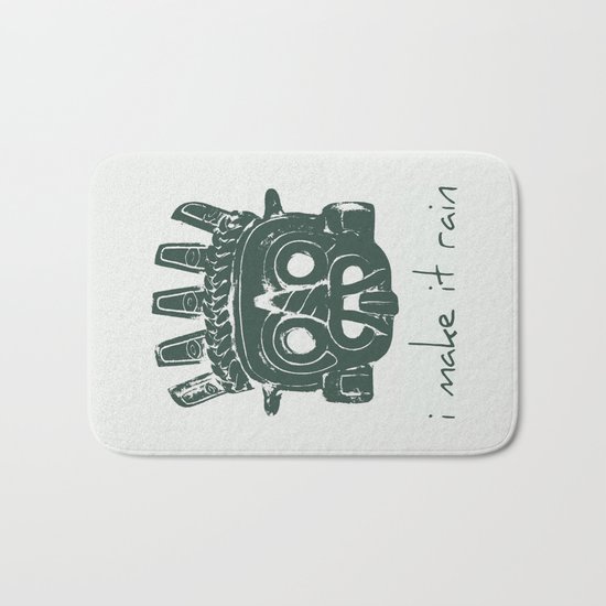 Tlaloc, Supreme God Of The Rains Bath Mat