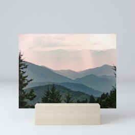 Smoky Mountain Pastel Sunset Mini Art Print