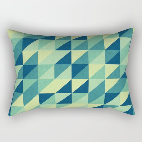 turquoise pattern Rectangular Pillow